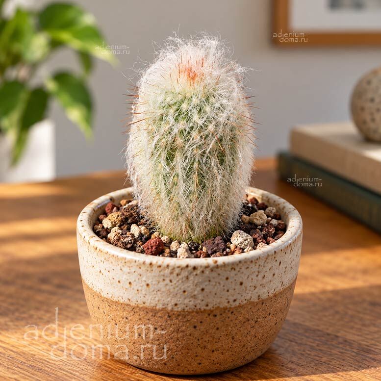 Растение Espostoa LANATA LANIANULIGERA Эспостоа шерстистая мохнатая Ланата Ланианулигера 3